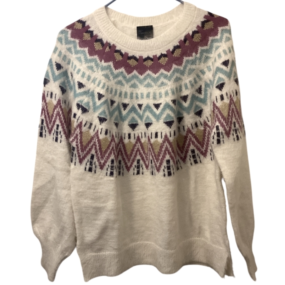 89th+Madison Womens Sweater M WINTER WHITE NWOT